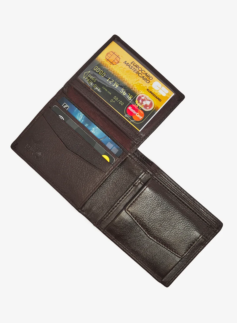 Robert Wood  Genuine Leather Textured Bi-Fold Wallet for Men | Best Price UAE